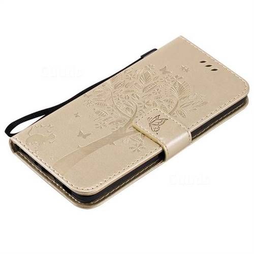 Embossing Butterfly Tree Leather Wallet Case For Lg G Thinq