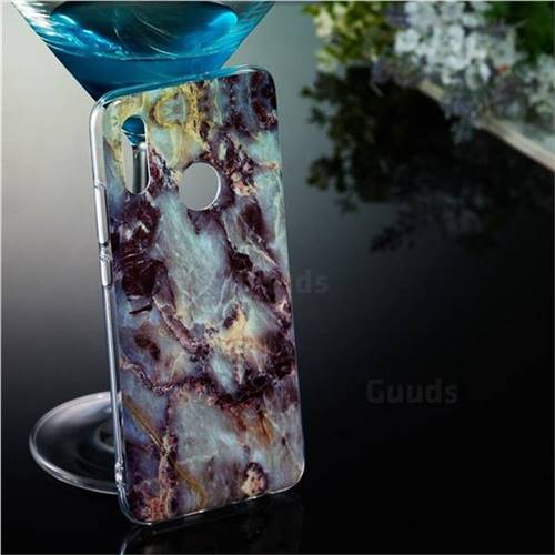 Rock Blue Soft TPU Marble Pattern Case For Huawei Honor 10 Lite