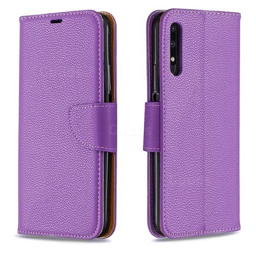 Classic Luxury Litchi Leather Phone Wallet Case For Huawei Honor X Pro