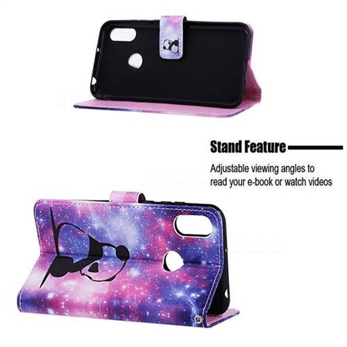 Panda Baby Matte Leather Wallet Phone Case For Huawei Y