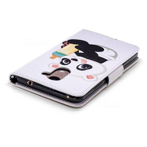 Baby Panda Leather Wallet Case For Huawei Y Leather Case Guuds