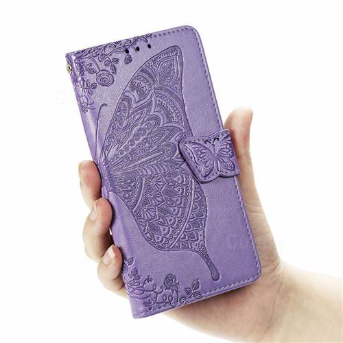 Embossing Mandala Flower Butterfly Leather Wallet Case For LG K50S