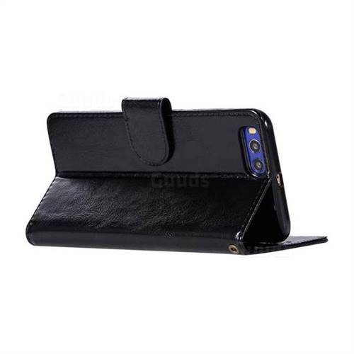 Luxury Retro Leather Wallet Case For Xiaomi Mi Mi Black Leather