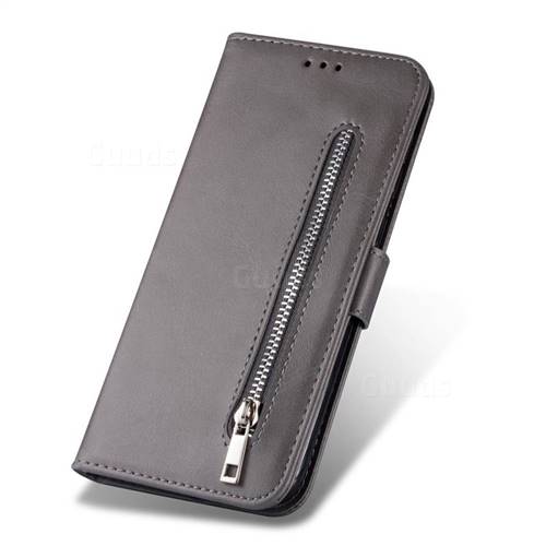 Retro Calfskin Zipper Leather Wallet Case Cover For Mi Xiaomi Redmi