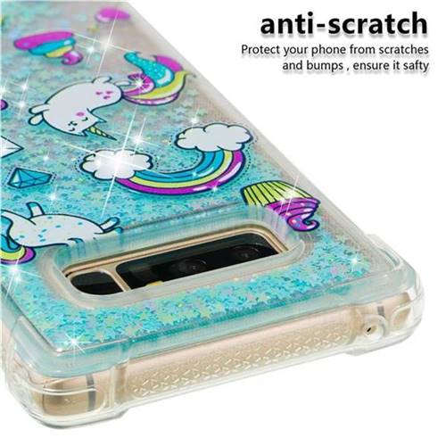 Fashion Unicorn Dynamic Liquid Glitter Sand Quicksand Star Tpu Case For