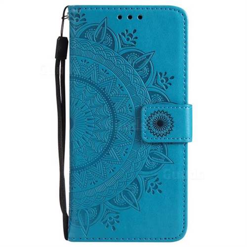 Intricate Embossing Datura Leather Wallet Case For Samsung Galaxy Note