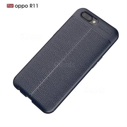 Luxury Auto Focus Litchi Texture Silicone Tpu Back Cover For Oppo R