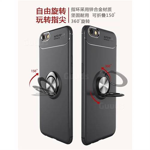 Auto Focus Invisible Ring Holder Soft Phone Case For Oppo R S Plus