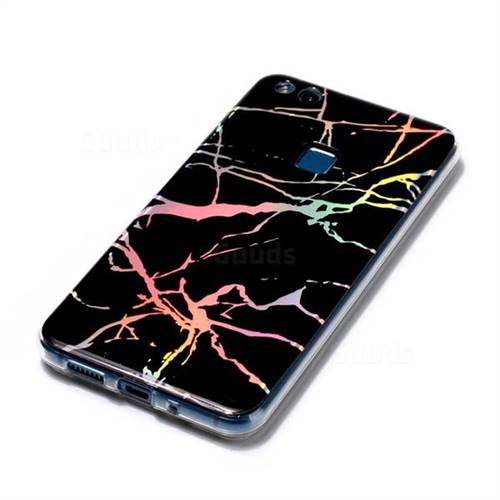 Color Plating Marble Pattern Soft Tpu Case For Huawei P Lite P Lite