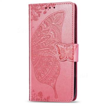 Embossing Mandala Flower Butterfly Leather Wallet Case For Samsung