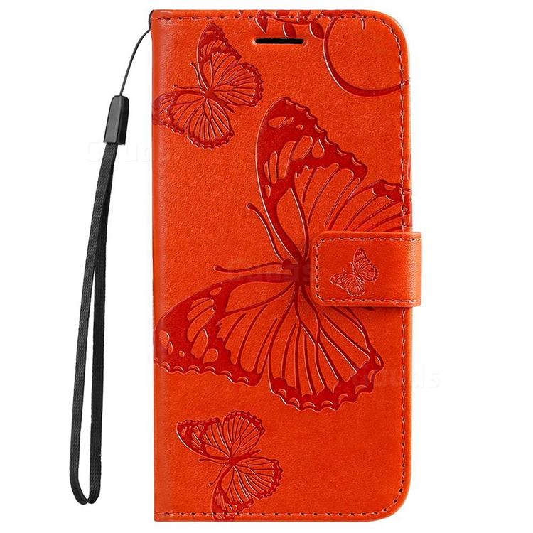 Embossing 3D Butterfly Leather Wallet Case For Samsung Galaxy S23