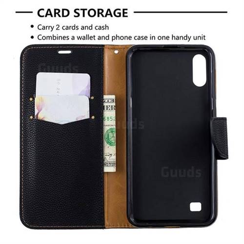 Classic Luxury Litchi Leather Phone Wallet Case For Samsung Galaxy A