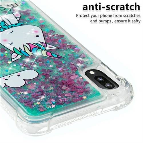 Tiny Unicorn Dynamic Liquid Glitter Sand Quicksand Star Tpu Case For