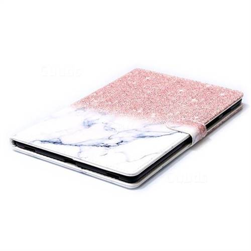 Glittering Rose Gold Folio Flip Stand PU Leather Wallet Case For