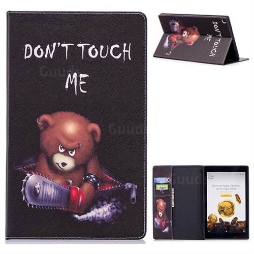 Chainsaw Bear Folio Stand Leather Wallet Case for Amazon Fire HD 10(2015)