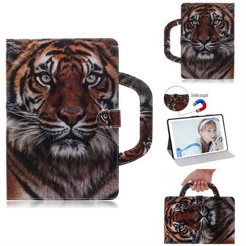 Siberian Tiger Handbag Tablet Leather Wallet Flip Cover for Amazon Fire HD 10(2015)