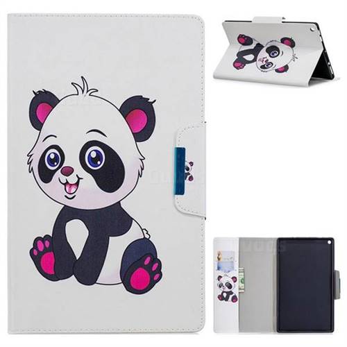 Baby Panda Folio Flip Stand Leather Wallet Case for Amazon Fire HD 10 (2017)