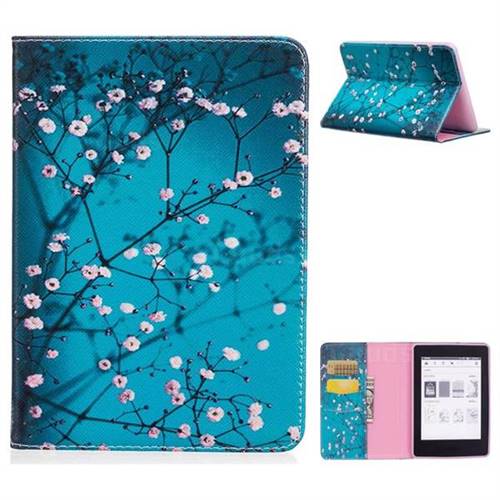 Blue Plum Folio Stand Leather Wallet Case for Amazon Kindle Paperwhite 1 2 3