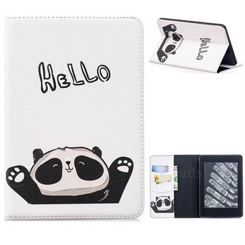 Hello Panda Folio Stand Tablet Leather Wallet Case for Amazon Kindle Paperwhite 1 2 3