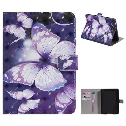 Pink Butterfly 3D Painted Tablet Leather Wallet Case for Amazon Kindle Paperwhite 1 2 3