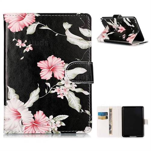 Azalea Flower Folio Flip Stand PU Leather Wallet Case for Amazon Kindle Paperwhite 1 2 3