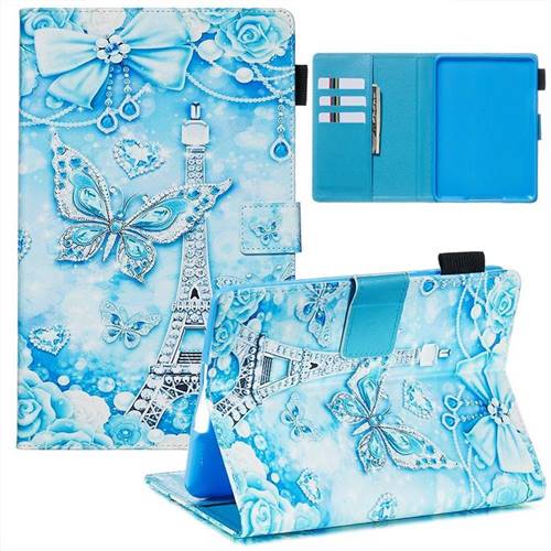 Tower Butterfly Matte Leather Wallet Tablet Case for Amazon Kindle Paperwhite 1 2 3
