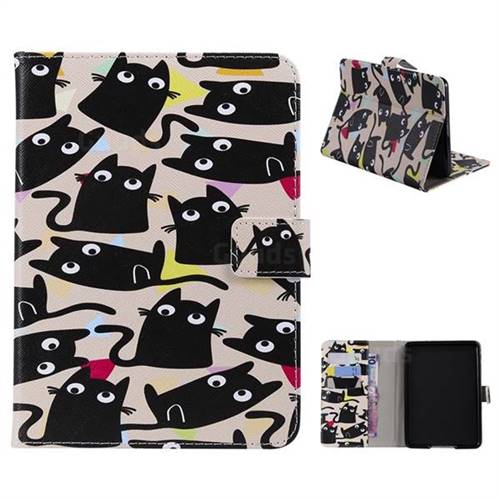 Cute Kitten Cat Folio Flip Stand Leather Wallet Case for Amazon Kindle Paperwhite (2018)