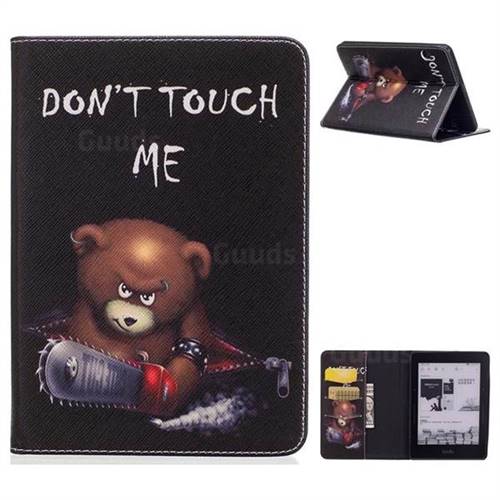 Chainsaw Bear Folio Stand Leather Wallet Case for Amazon Kindle Voyage