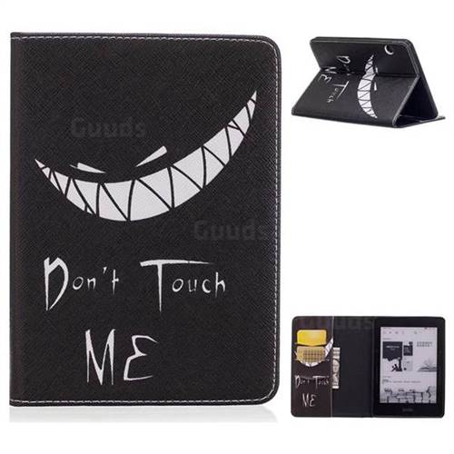 Crooked Grin Folio Stand Leather Wallet Case for Amazon Kindle Voyage
