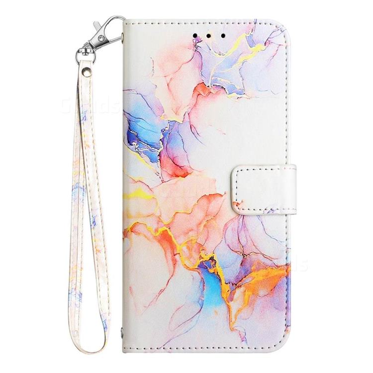 Galaxy Dream Marble Leather Wallet Protective Case for Kyocera