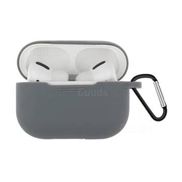 Dust-proof Candy Soft Silicone Gray for Apple AirPods Pro / Airpods 3 - Gray