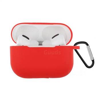 Dust-proof Candy Soft Silicone Hot Red for Apple AirPods Pro / Airpods 3 - Hot Red