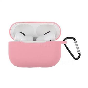 Dust-proof Candy Soft Silicone Rose for Apple AirPods Pro / Airpods 3 - Rose
