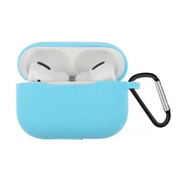 Dust-proof Candy Soft Silicone Baby Blue for Apple AirPods Pro / Airpods 3 - Baby Blue