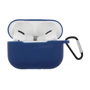 Dust-proof Candy Soft Silicone Dark Blue for Apple AirPods Pro / Airpods 3 - Dark Blue