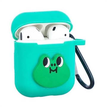 Green Frog Non-slip Soft Silicone Case for Apple AirPods