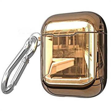 Brilliant Electroplated Soft TPU Protective Case for Apple AirPods - Champagne Gold