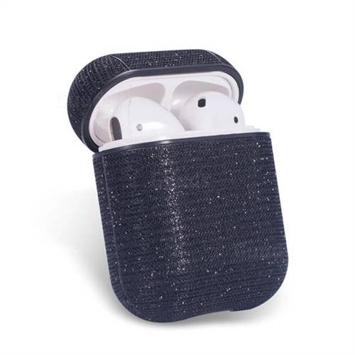 Sequin PU Leather Case for Apple AirPods - Black - AirPods 1 2 Cases - Guuds