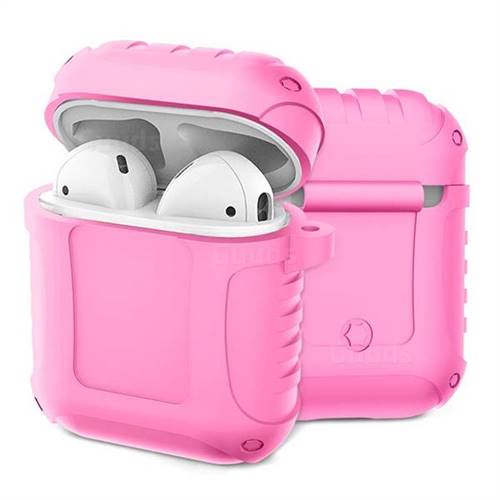 Shockproof Anti-fall Armor Silicone Case for Apple AirPods - Pink
