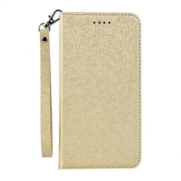 Ultra Slim Magnetic Automatic Suction Silk Lanyard Leather Flip Cover For Docomo Galaxy Feel2 Sc 02l Golden Docomo Galaxy Feel2 Sc 02l Cases Guuds