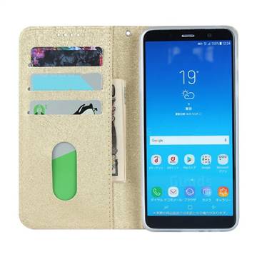 Ultra Slim Magnetic Automatic Suction Silk Lanyard Leather Flip Cover For Docomo Galaxy Feel2 Sc 02l Golden Docomo Galaxy Feel2 Sc 02l Cases Guuds