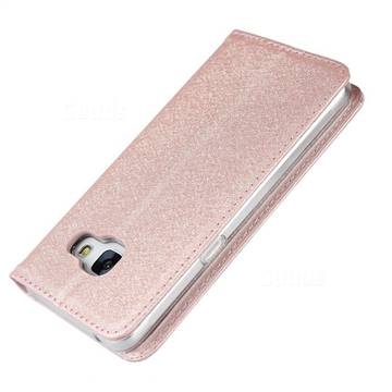 Ultra Slim Magnetic Automatic Suction Silk Lanyard Leather Flip Cover For Docomo Galaxy Feel Sc 04j Rose Gold Leather Case Guuds