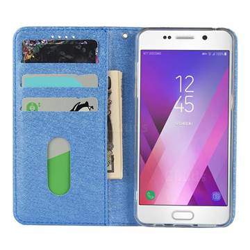 Ultra Slim Magnetic Automatic Suction Silk Lanyard Leather Flip Cover For Docomo Galaxy Feel Sc 04j Sky Blue Leather Case Guuds