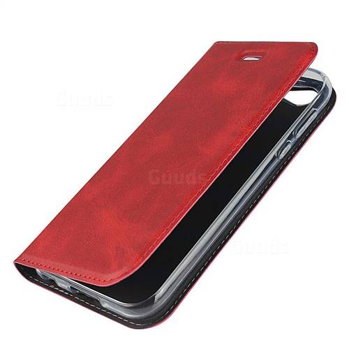 Calf Pattern Magnetic Automatic Suction Leather Wallet Case For Sharp Aquos R Sh 03j Shv39 Red Leather Case Guuds