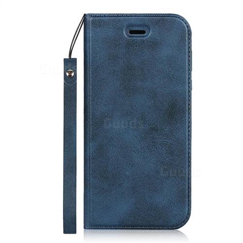 Calf Pattern Magnetic Automatic Suction Leather Wallet Case For Sharp Aquos R Sh 03j Shv39 Blue Leather Case Guuds