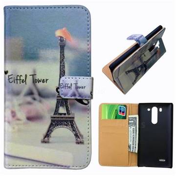Eiffel Tower Leather Wallet Case for LG Optimus G2 D801 F320 F340L D803 VS980 LS980