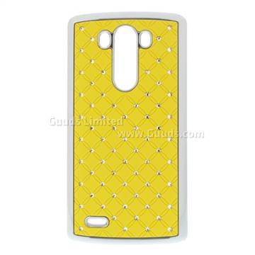 Starry Sky Rhinestone Hard Case for LG G3 D850 D855 LS990 - Yellow