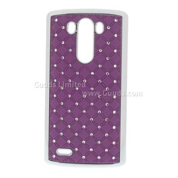 Starry Sky Rhinestone Hard Case for LG G3 D850 D855 LS990 - Purple
