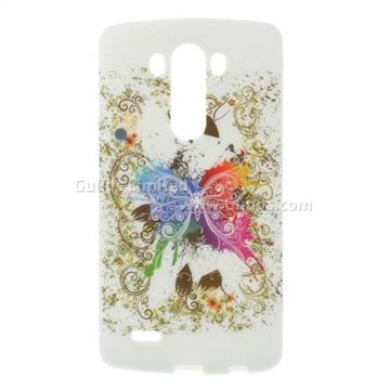 Colorized Butterfly TPU Case for LG G3 D850 D855 LS990