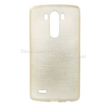 Inner Brushed TPU Case for LG G3 D850 D855 LS990 - Champagne